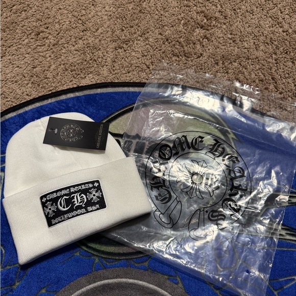 Chrome Hearts Other - Chrome Hearts Ivory Knit Hat